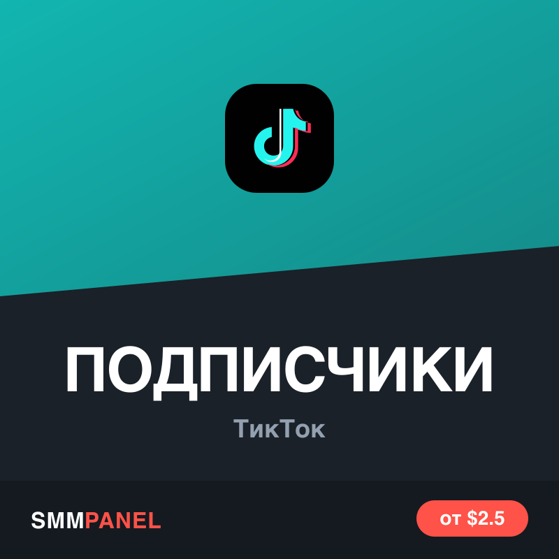 Подписчики на аккаунт TikTok