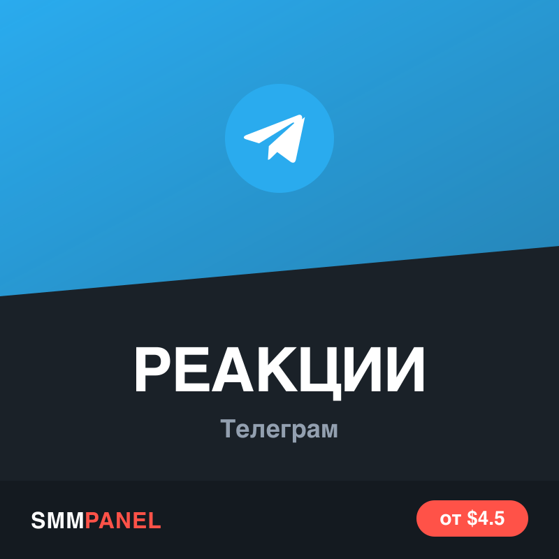 Реакции на пост в Telegram